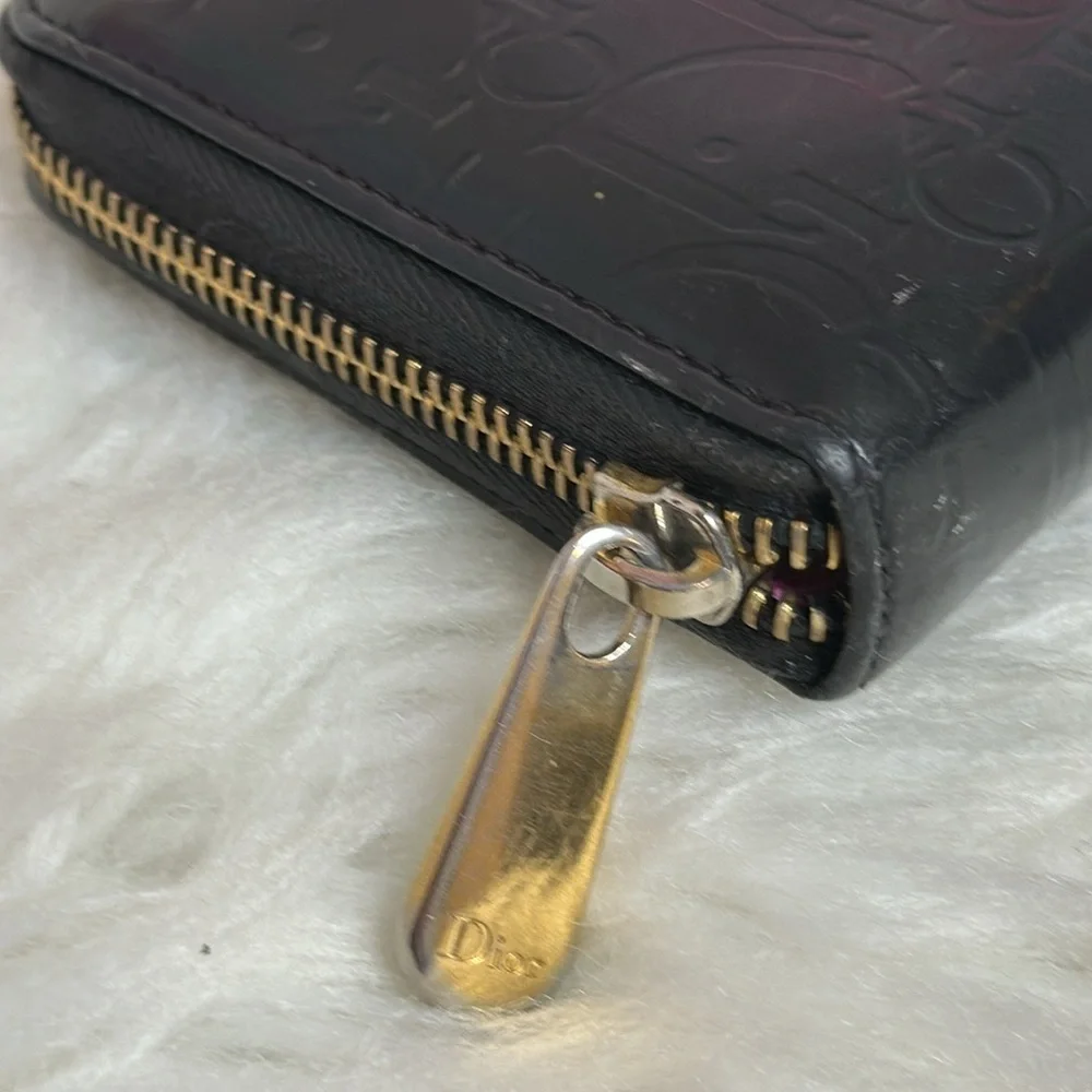 💯Authentic Dior Black Embossed Wallet🍀